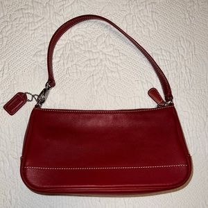 Red Coach Hampton Mini Bag